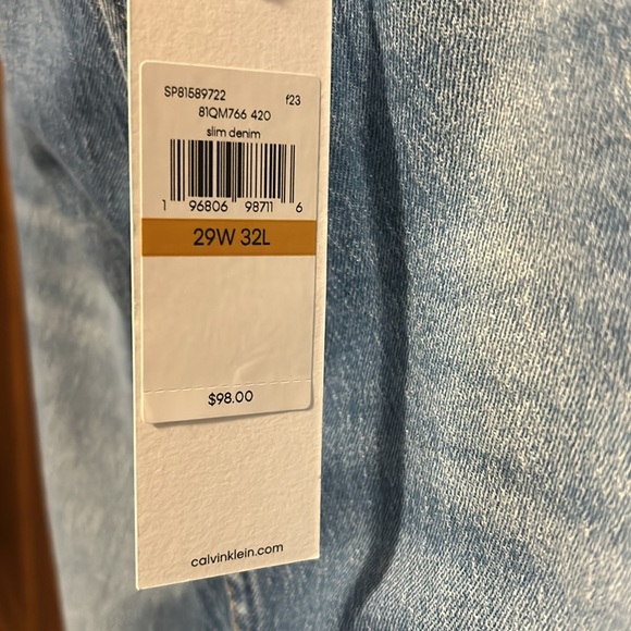 Men’s Calvin Klein Slim Jeans Sz 29Wx32L - Picture 7 of 7